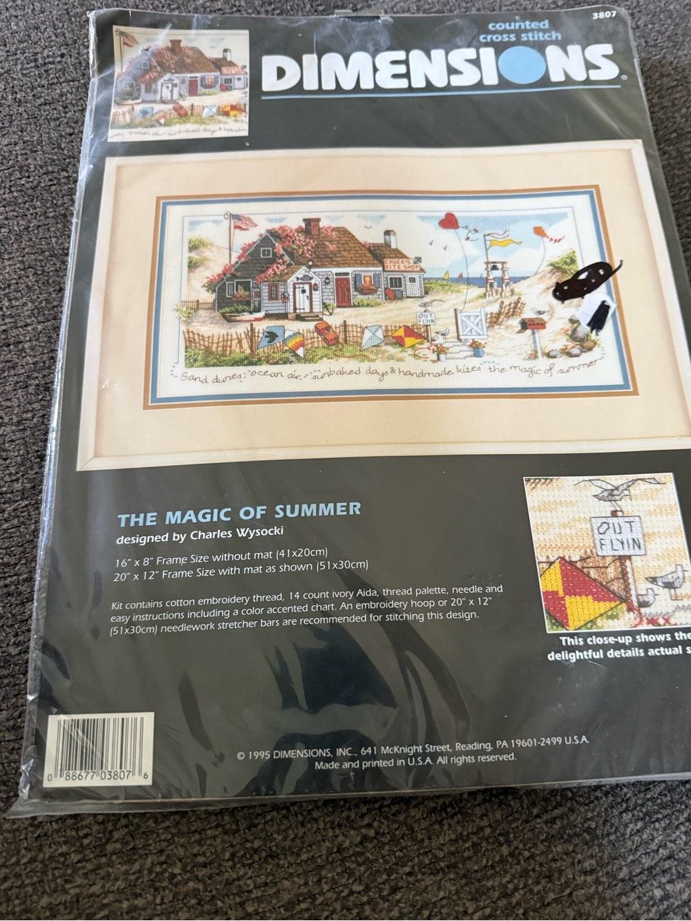 Dimensions 'The Magic of Summer' Cross Stitch Wall Art - Coastal Colors